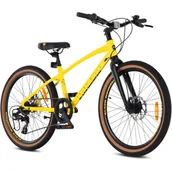 Rowery - Rower młodzieżowy TATRA Mountain 24 cale Żółty - miniaturka - grafika 1