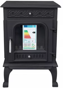 Piec koza żeliwny kominek kominkowy 6,7/9 kW (kolor: czarny) spełnia anty-smogowy EkoProjekt 04481618 - Piece wolnostojące - miniaturka - grafika 2