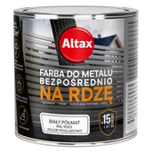 Emalie - ALTAX Farba do metalu 250 ml biały półmat - miniaturka - grafika 1