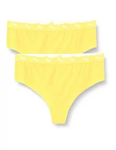 PUMA Damskie stringi z wysokim stanem Sports, 2-pak stringów, mango, L (opakowanie 2 szt.) - Majtki damskie - miniaturka - grafika 1