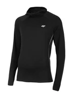 Kurtki i kamizelki sportowe męskie - 4F Bluza funkcyjna w kolorze czarnym - miniaturka - grafika 1