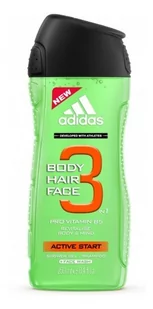 Adidas 3 Active Start New) 250 ml żel pod prysznic - Żele pod prysznic dla mężczyzn - miniaturka - grafika 1