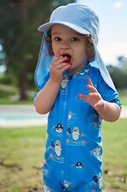 Kombinezony dla dzieci - Reima kombinezon kąpielowy niemowlęcy Atlantti kolor niebieski - miniaturka - grafika 1