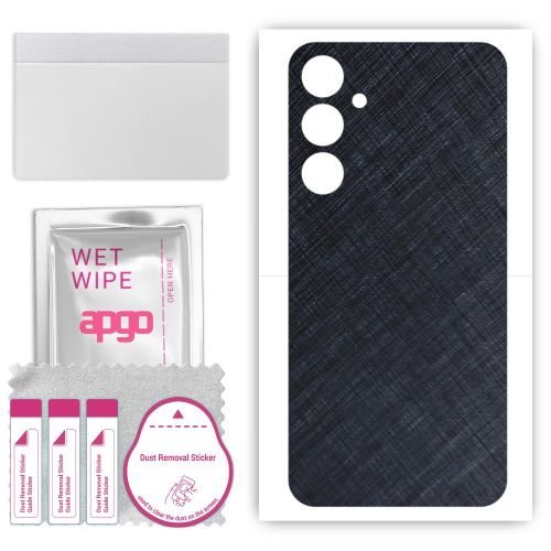 folia naklejka skórka strukturalna na TYŁ do Samsung Galaxy A05s - Tytan Niebieski - apgo SKINS