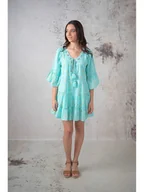Sukienki - Lula Natura Sukienka w kolorze turkusowym - miniaturka - grafika 1