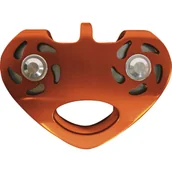 Akcesoria BHP - DELTA PLUS TC025 PODWÓJNY BLOCZEK NA ŁOŻYSKU KULOWYM, ZAPROJEKTOWANY DO TYROLKI NA LINACH ORAZ LINACH STALOWYCH; POMARAŃCZOWY - miniaturka - grafika 1