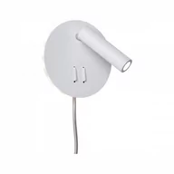 Lampy ścienne - Tabari Kinkiet LED 4W/1,2W Biały/Chrom 230V Metal - miniaturka - grafika 1