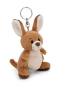 Plecaki - Breloczek kangur Kelly 10cm brązowy - Pluszowy towarzysz przytulanka zwierzęca z kółkiem na klucze do smyczy, torby albo plecaka - miniaturka - grafika 1