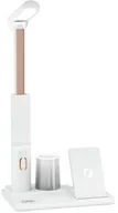 Ładowarki do telefonów - T-Phox Lampka biurkowa z ładowaniem indukcyjnym do smartfona 5w1, biała - miniaturka - grafika 1