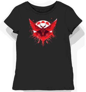 Koszulka damska czarna z motywem czerwonych skrzydeł Mothra XL - Koszulki i topy damskie - miniaturka - grafika 1