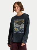 Bluzy damskie - Roxy Bluza Eastside Midweight ERJKT04322 Czarny Regular Fit - miniaturka - grafika 1