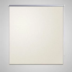 vidaXL Roleta przeciwsłoneczna 140 x 230 cm kremowo biała - Rolety - miniaturka - grafika 1