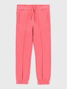 Spodnie i spodenki dla dziewczynek - Coccodrillo Spodnie dresowe ZC2120104EMK Różowy Regular Fit - miniaturka - grafika 1