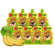 Koncentraty warzywne, przeciery - Kubuś Mus 100% banan jabłko 100 g x 8 sztuk - miniaturka - grafika 1
