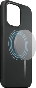 Xqisit XQISIT NP Silicone Case Anti Bac MagSafe, RECYCLED for iPhone 15 Pro Max Black standard - Etui i futerały do telefonów - miniaturka - grafika 1