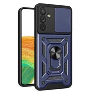 Etui i futerały do telefonów - Hurtel Hybrid Armor Camshield etui do Samsung Galaxy S23 pancerny pokrowiec z osłoną na aparat czarne - miniaturka - grafika 1