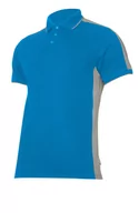 Koszulki męskie - Lahti Pro Lahti Pro Koszulka męska Polo 190g/m2 niebiesko-szara r 3XL - miniaturka - grafika 1