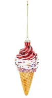 Bombki - Bombka świąteczna lód rożek z wisienką wys.14cm - miniaturka - grafika 1