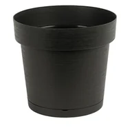 Donice - Doniczka Melrose Glamour 25 cm antracytowy - miniaturka - grafika 1