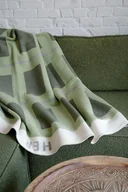 Koce - Zielony - bawełniany koc Studio HER - miękki przyjemny ciepły 150x200cm - miniaturka - grafika 1