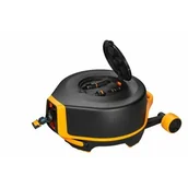 Węże ogrodowe i zraszacze - Fiskars Automatyczny bęben z wężem na kółkach Fiskars 1025933 1025933 - miniaturka - grafika 1