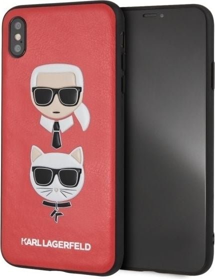 Karl Lagerfeld Karl Lagerfeld KLHCI65KICKCRE iPhone Xs Max hardcase czerwony/red Karl & Choupette