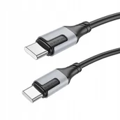 Kable USB - Borofone Kabel BX101 Creator - Typ C na Typ C - 60W 3A 1 metr czarny - miniaturka - grafika 1