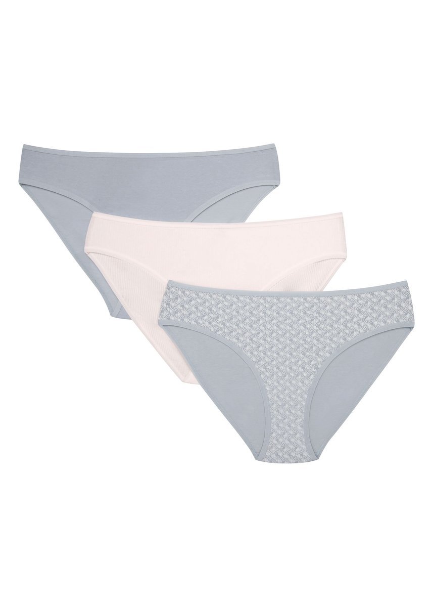 Majtki figi Mia-Mia 3-pak Esotiq błękitny, kremowy S