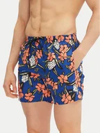 Kąpielówki męskie - BOSS Szorty kąpielowe Piranha 50508844 Niebieski Regular Fit - miniaturka - grafika 1