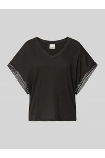 T-shirt z dekoltem w serek model HOLYA - Ichi - Koszulki i topy damskie - miniaturka - grafika 1