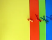 Szkolne artykuły papiernicze - Inter-druk Teczka wiązana A4+ Fluo mix - miniaturka - grafika 1