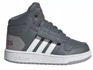 Buty Dziecięce Adidas Hoops Mid Ee6717 Na Rzepy 20 - Buty dla dziewczynek - miniaturka - grafika 1