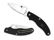 Scyzoryki - Spyderco UK Penknife Lightweight Black Slip Joint/Leaf Shape C94PBK - miniaturka - grafika 1