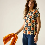 Koszulki i topy damskie - Regatta Orla Kiely Damska koszulka Beżowy, Cotton, Rozmiar: 42 - miniaturka - grafika 1