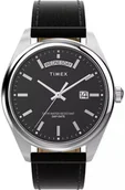 Zegarki męskie - Zegarek Timex TW2W57400 Legacy Eco Leather Strap Black 41mm - miniaturka - grafika 1