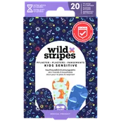Inne akcesoria do pielęgnacji dzieci - Wild Stripes Kids Sensitive, plastry dla dzieci, Space, 20 sztuk - miniaturka - grafika 1