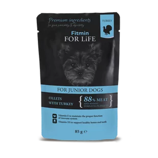 Fitmin Dog For Life Junior Turkey in Gravy 85g - Mokra karma dla psów - miniaturka - grafika 1