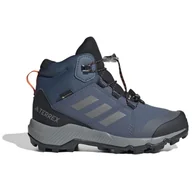 Buty dla chłopców - Buty z membraną dziecięce Adidas Terrex Mid Gtx K Rozmiar butów (UE): 38 / Kolor: ciemnoniebieski - miniaturka - grafika 1