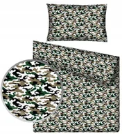 Pościel dla dzieci - Pościel dziecięca dla chłopca 200x140 moro wojsko khaki żołnierz Militarna - miniaturka - grafika 1