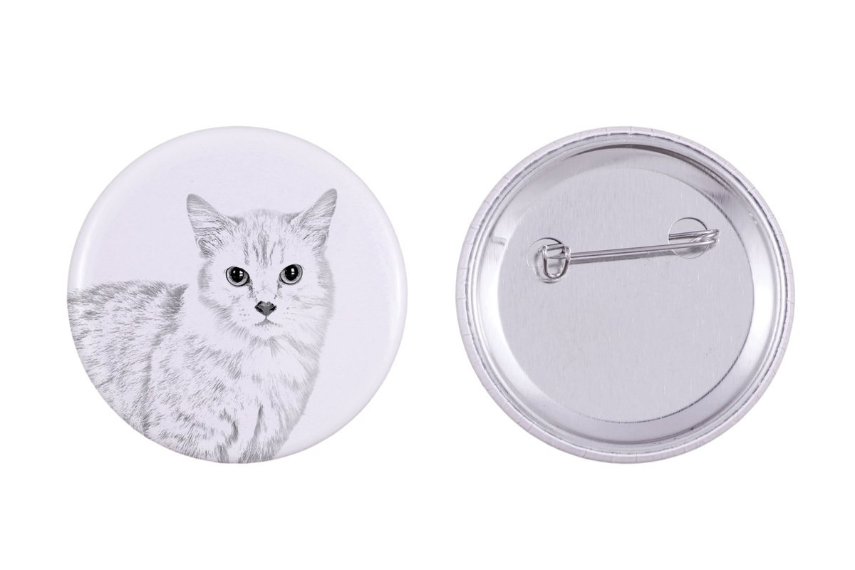 Kot Munchkin - ozdoba plecaka, personalizowana przypinka, idealny gadżet dla miłośników zwierząt marki Art-Dog