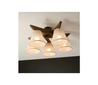 Lampy sufitowe - Brilagi - Żyrandol natynkowy ANTHONY 5xE14/40W/230V dąb/beżowy - miniaturka - grafika 1