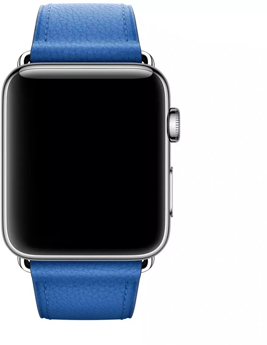 Apple Nowy oryginalny pasek do Apple Watch z klasyczną klamrą 38 mm / 40 mm / 41 mm, niebieski elektryczny, 4. generacja