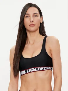 KARL LAGERFELD Góra od bikini 240W2221 Czarny - Stroje kąpielowe - miniaturka - grafika 1