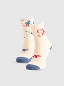 Skarpetki dla dzieci - 4F Skarpetki casual za kostkę (2-pack) chłopięce - multikolor 38-40 - miniaturka - grafika 1