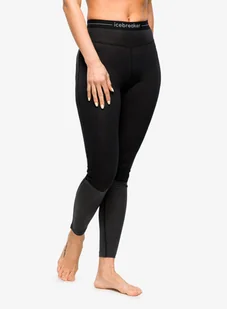 Legginsy termiczne damskie Icebreaker 125 ZoneKnit Leggings - black/jet - Kalesony - miniaturka - grafika 1