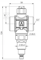 Akcesoria grzewcze - Zawór antyzamrożeniowy Afriso G1 - miniaturka - grafika 1