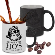 Kubki - Kubek Magiczny Czarny Brokatowy THERE" SOME HO"S IN THIS HOUSE Święta Wzory - miniaturka - grafika 1