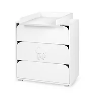 Przewijaki - Klupś Komoda z przewijakiem NEL Chmurka biały - miniaturka - grafika 1