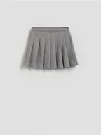 Spódnice - Reserved - Plisowana spódnica mini - ciemnoszary - miniaturka - grafika 1