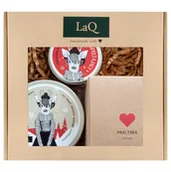 Zestawy kosmetyków damskich - LaQ, Zestaw: Pralinka - scrub, masło do ciała i mus do twarzy - miniaturka - grafika 1